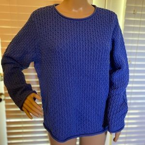 Liz Claiborne Blue Sweater Size Petite Large VGC
